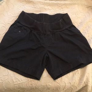 Liz Lange Maternity Black Cotton Shorts